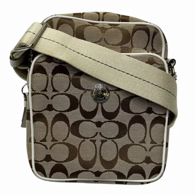 Pre-owned Coach Canvas Leather Shoulder Bag ()