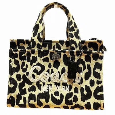 Pre-owned Coach Canvas Leather Shoulder Bag Tote Bag () In Multi