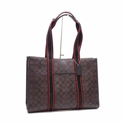 Pre-owned Coach Canvas Leather Tote Bag ()