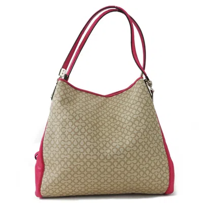 Pre-owned Coach Canvas Leather Tote Bag () In Multi