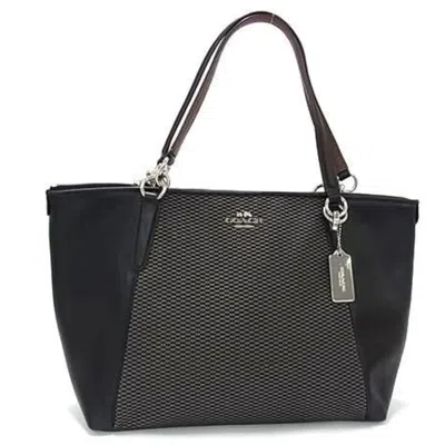 Pre-owned Coach Canvas Leather Tote Bag () In Multi