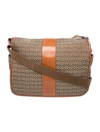 Pre-owned Coach Canvas Messenger Bag In Brown