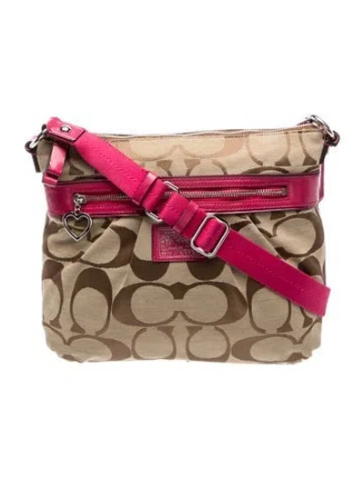 Pre-owned Coach Canvas Messenger Bag In Multi