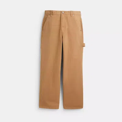 Coach Canvas Pants In Organic Cotton In Neutral