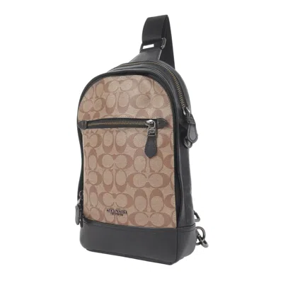 Pre-owned Coach Canvas Pvc Leather Sling Bag ()