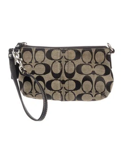 Pre-owned Coach Canvas Shoulder Bag In Blue