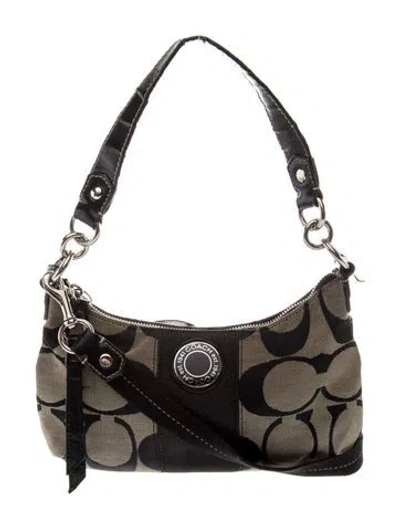 Pre-owned Coach Canvas Shoulder Bag In Brown
