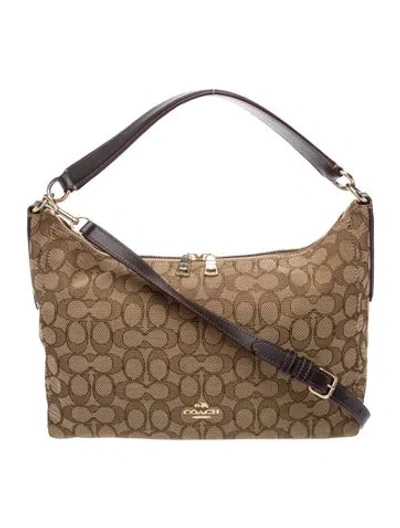 Pre-owned Coach Canvas Shoulder Bag In Brown