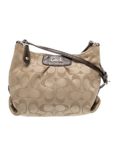 Pre-owned Coach Canvas Shoulder Bag In Brown