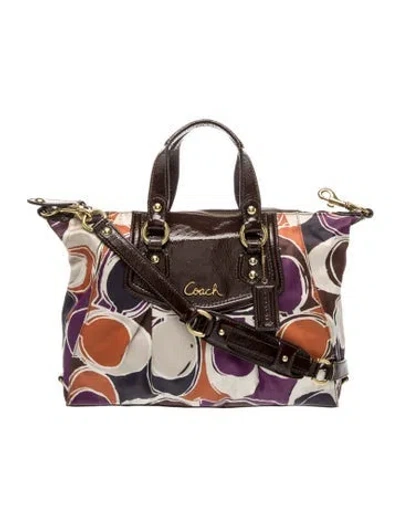 Pre-owned Coach Canvas Shoulder Bag In Brown