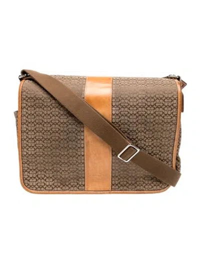 Pre-owned Coach Canvas Shoulder Bag In Brown