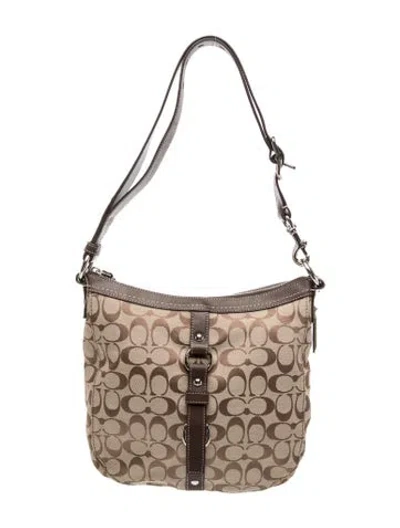 Pre-owned Coach Canvas Shoulder Bag In Brown
