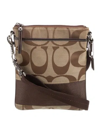 Pre-owned Coach Canvas Shoulder Bag In Multi