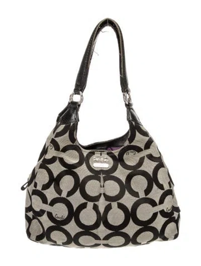 Pre-owned Coach Canvas Shoulder Bag In Multi