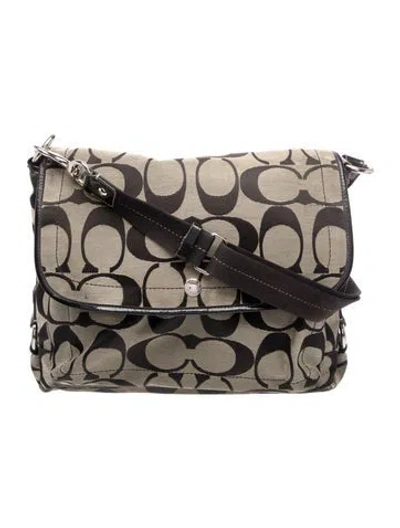 Pre-owned Coach Canvas Shoulder Bag In Multi