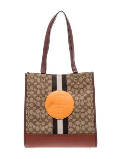 Pre-owned Coach Canvas Shoulder Bag In Neutral
