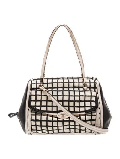 Pre-owned Coach Canvas Shoulder Bag In Neutral