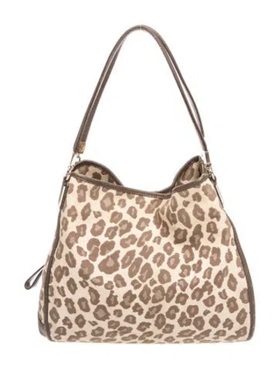 Pre-owned Coach Canvas Shoulder Bag In Neutral