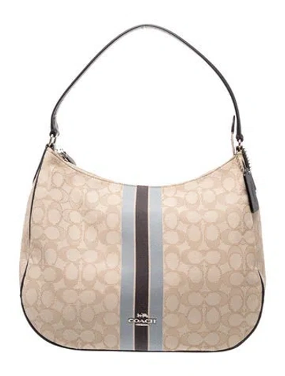 Pre-owned Coach Canvas Shoulder Bag In Red