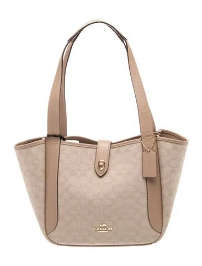 Pre-owned Coach Canvas Shoulder Bag W/ Tags In Brown