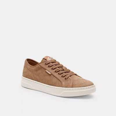 Coach Canvas Sneaker In Beige