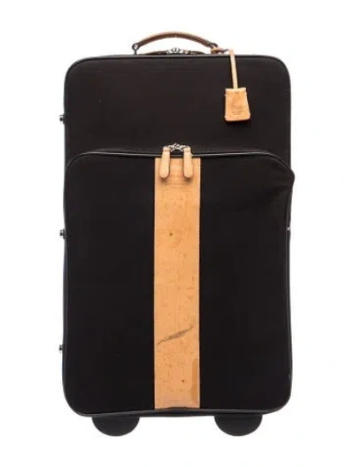 Pre-owned Coach Canvas Suitcase In Black