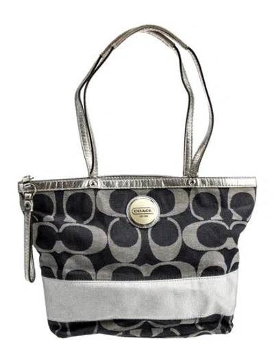 Pre-owned Coach Canvas Top Handle Bag