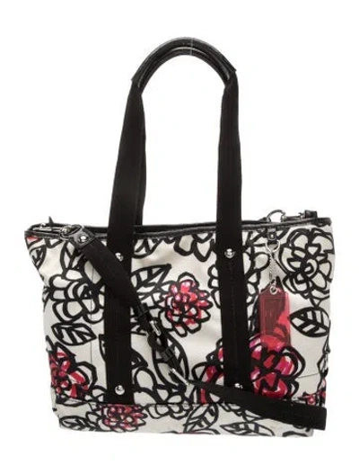 Pre-owned Coach Canvas Top Handle Bag In Black