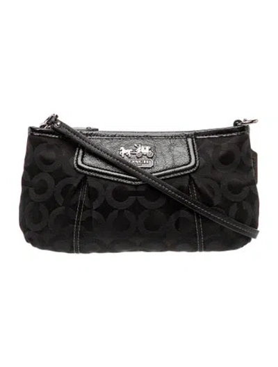 Pre-owned Coach Canvas Top Handle Bag In Black