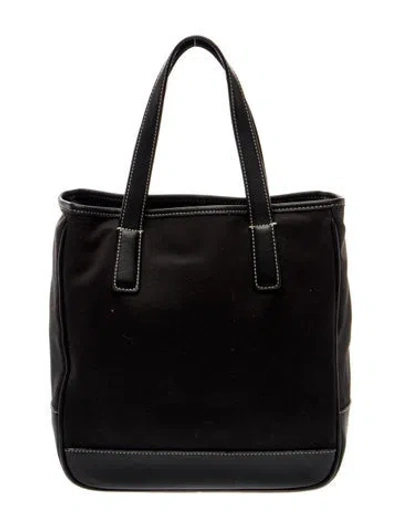Pre-owned Coach Canvas Top Handle Bag In Blue