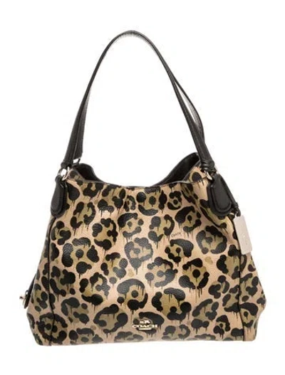 Pre-owned Coach Canvas Top Handle Bag In Brown