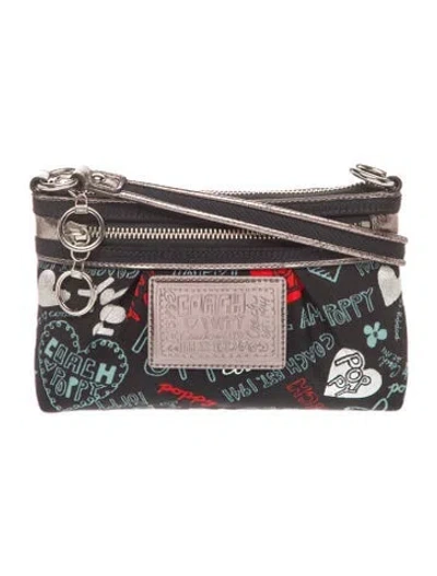 Pre-owned Coach Canvas Top Handle Bag In Multi