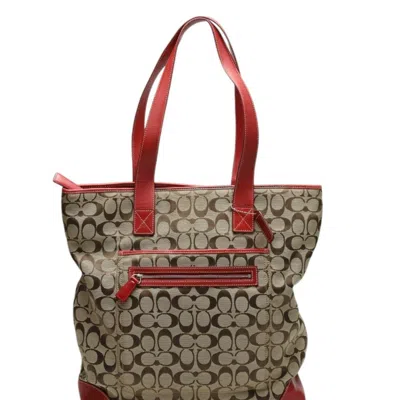 Pre-owned Coach Canvas Tote Bag () In Multi