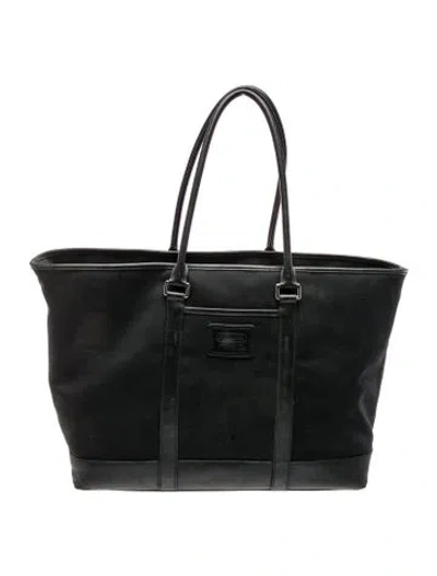 Pre-owned Coach Canvas Tote In Black