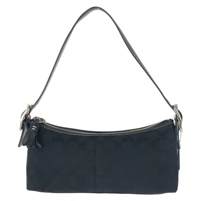 Coach Canvas/leather Handbag Black