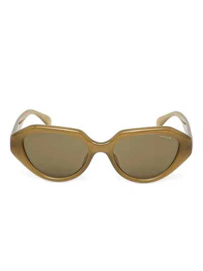 Coach Cap-eye Sunglasses In Green
