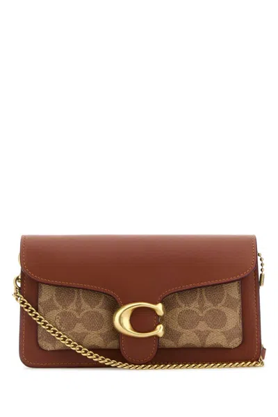 Coach Caramel Canvas Tabby Clutch