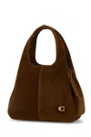 Coach Lana Top-handle Suede Shoulder Bag In Brown