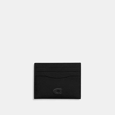 Coach Card Case In Black