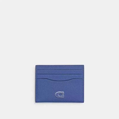 Coach Card Case In Blue