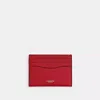 Coach Card Case In Red