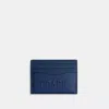 Coach Card Case With  Graphic In Deep Blue