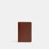 Coach Card Wallet In Redwood