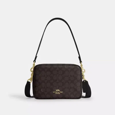 Coach Carey Crossbody Bag In Signature Canvas In Sand