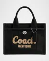 Coach Borsa Shopping Cargo 20 In Tela Nera Donna In Lhblack