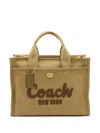 Coach Cargo Logo-embroidered Canvas Tote In Brown