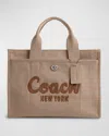 Coach Cargo Logo Canvas Tote Bag In Neutral