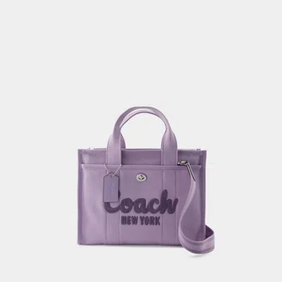 Coach Cargo Shopper Bag -  - Cotton - Purple In Gold