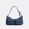 Coach Cargo Shoulder Bag In Upcrafted Signature Denim In Blue