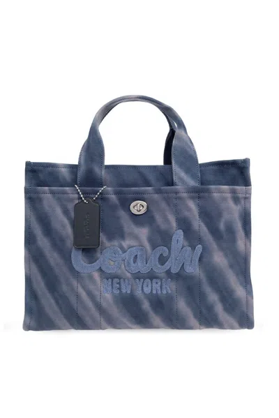 Coach Cargo 26 Tie-dye Tote Bag In Blue
